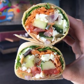 Gluten-free Greek wrap from The Hive
